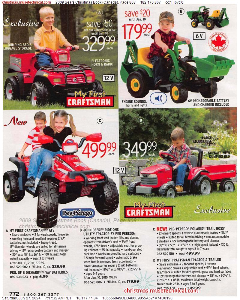 2009 Sears Christmas Book (Canada), Page 808