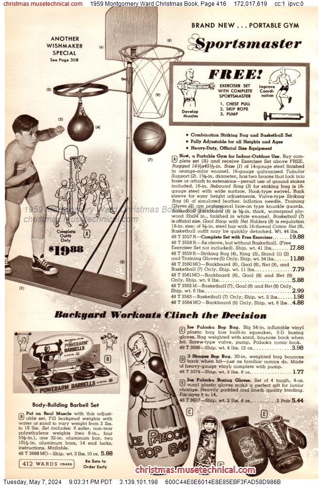 1959 Montgomery Ward Christmas Book, Page 416