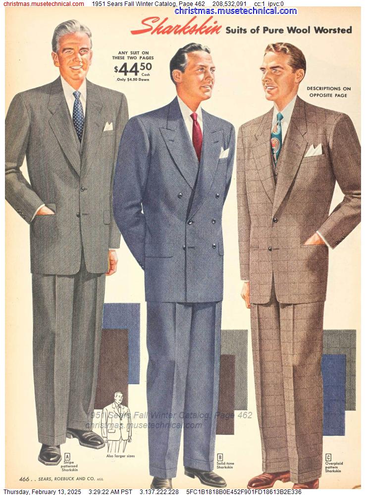 1951 Sears Fall Winter Catalog, Page 462