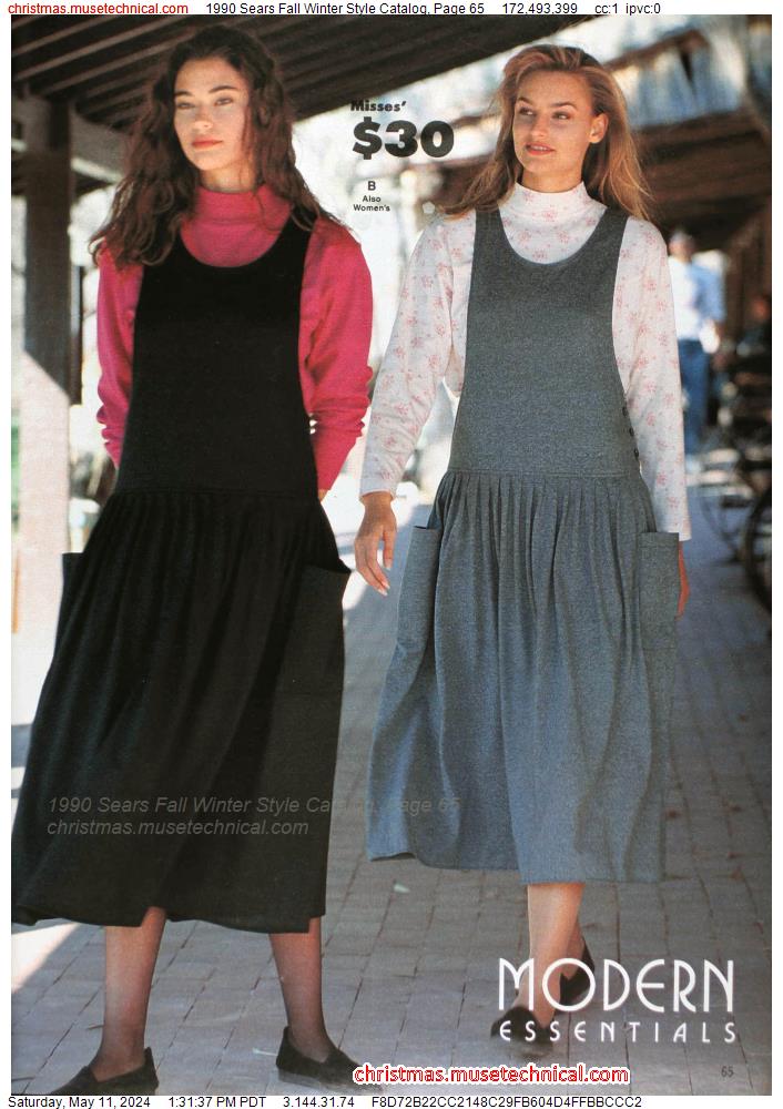 1990 Sears Fall Winter Style Catalog, Page 65