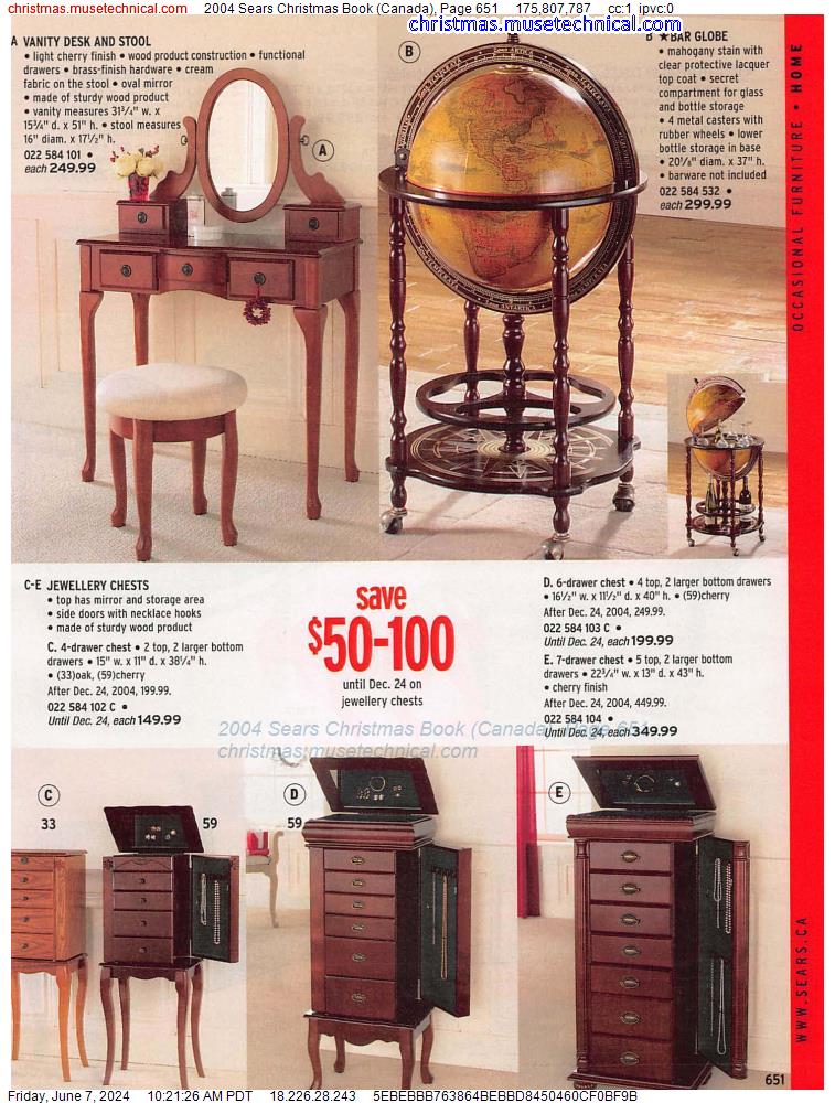 2004 Sears Christmas Book (Canada), Page 651