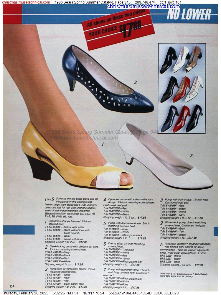 1986 Sears Spring Summer Catalog, Page 345