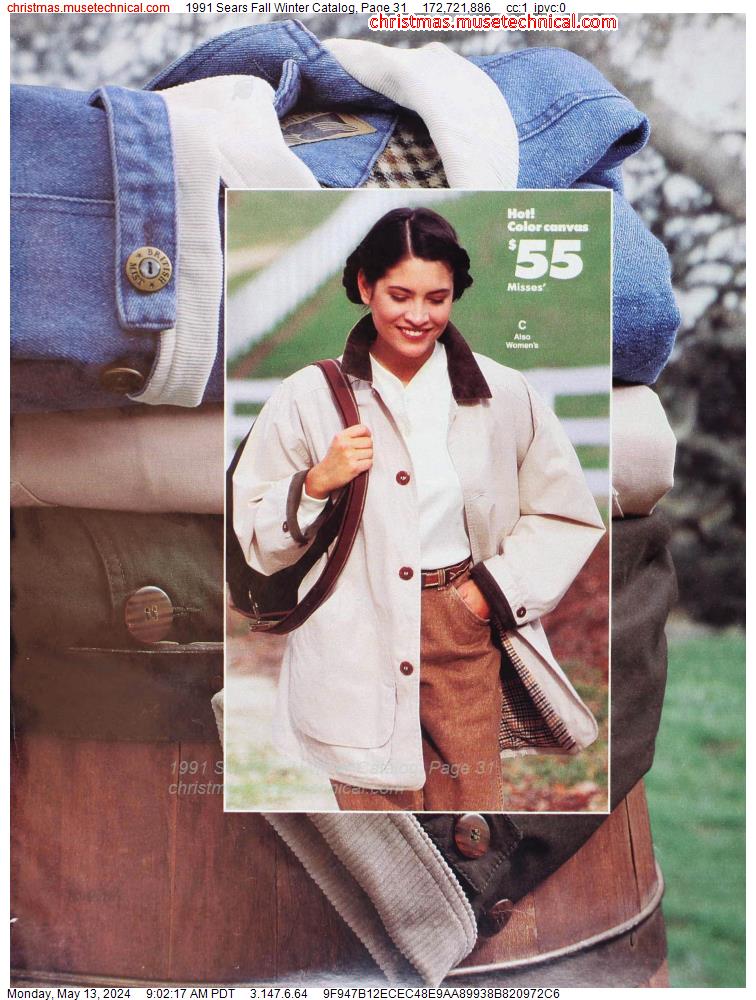 1991 Sears Fall Winter Catalog, Page 31