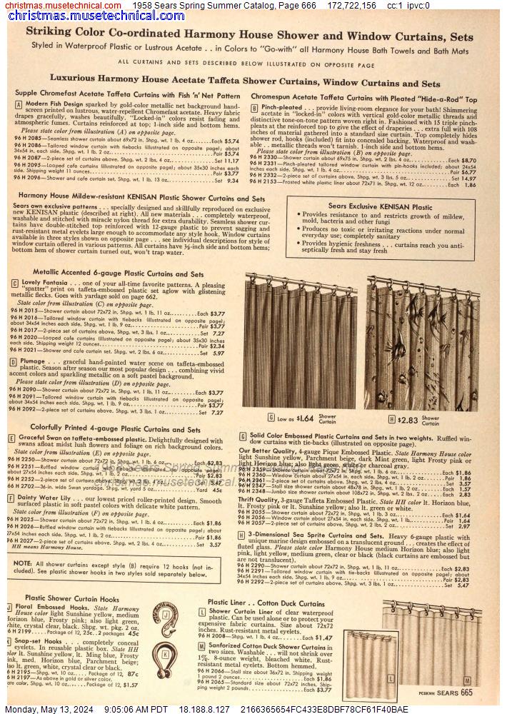 1958 Sears Spring Summer Catalog, Page 666