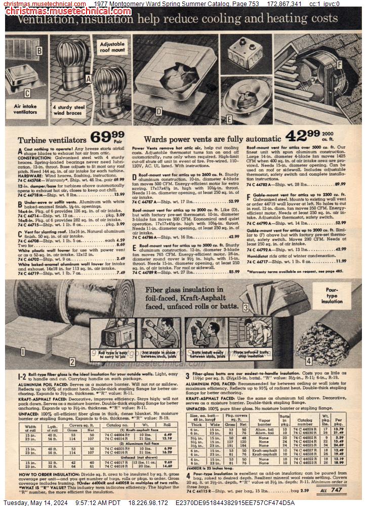 1977 Montgomery Ward Spring Summer Catalog, Page 753