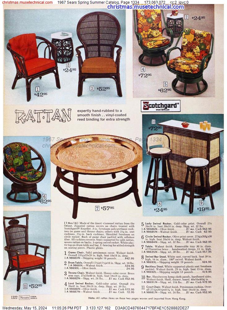 1967 Sears Spring Summer Catalog, Page 1334