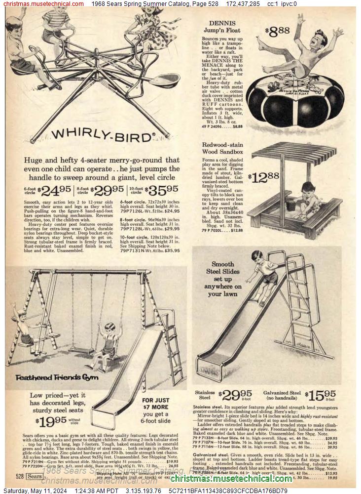 1968 Sears Spring Summer Catalog, Page 528