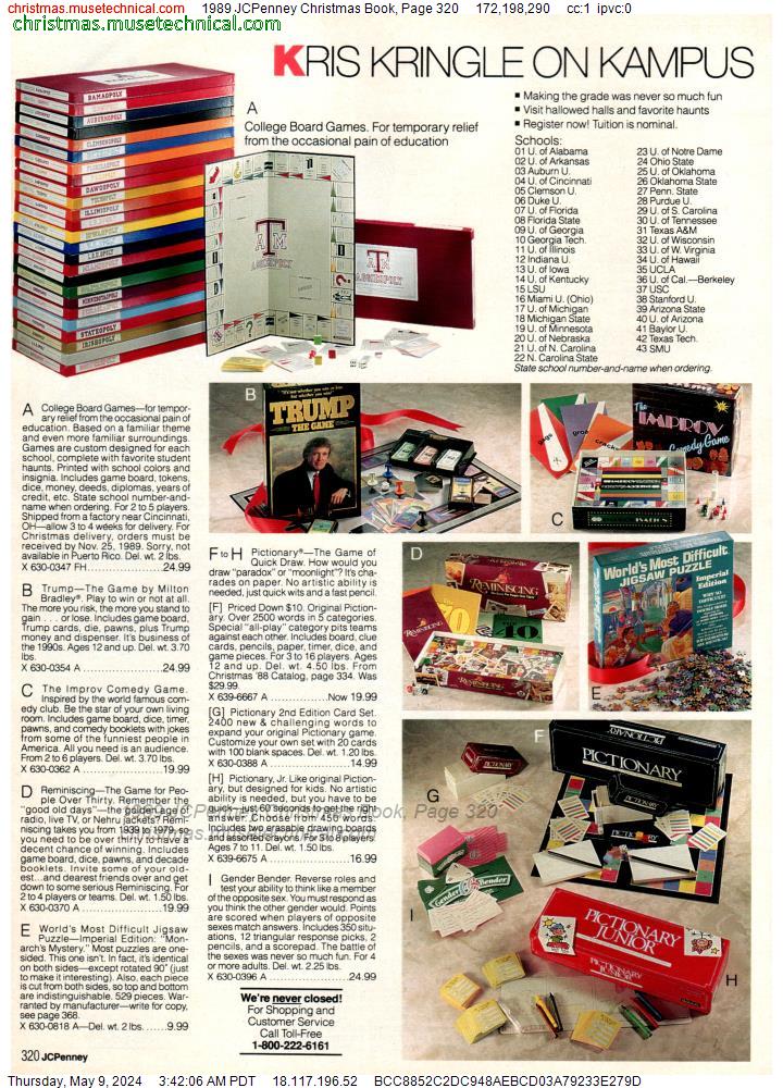 1989 JCPenney Christmas Book, Page 320