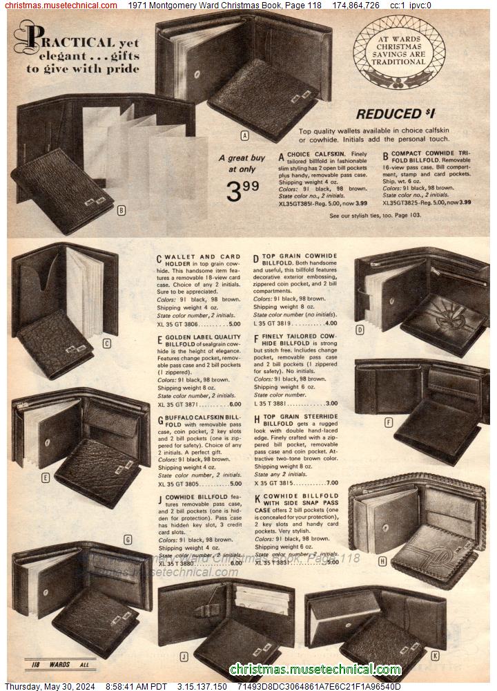 1971 Montgomery Ward Christmas Book, Page 118