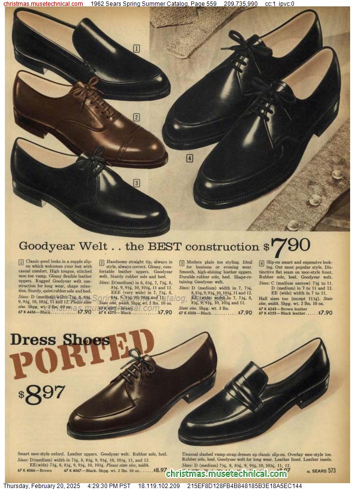 1962 Sears Spring Summer Catalog, Page 559