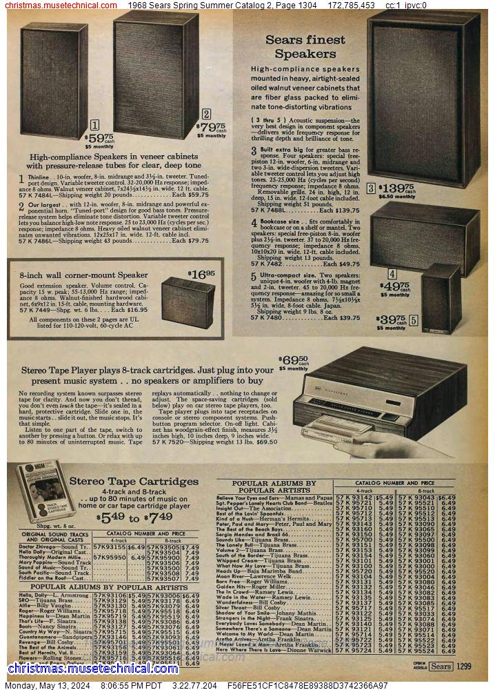 1968 Sears Spring Summer Catalog 2, Page 1304