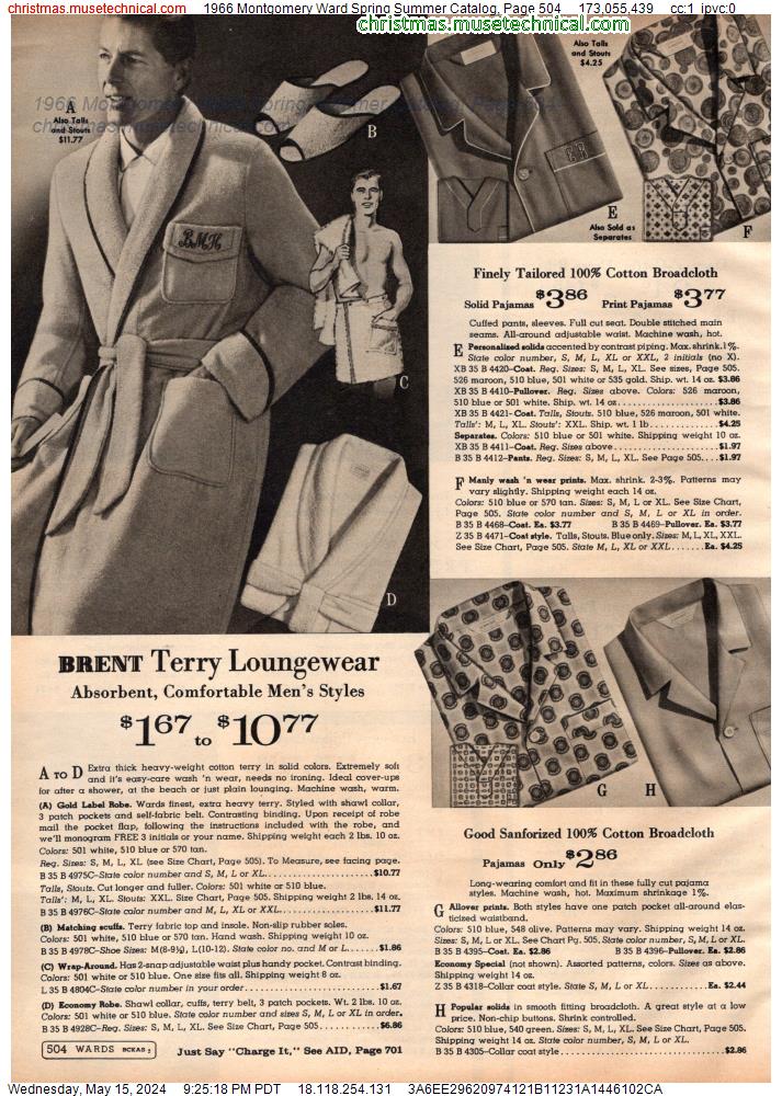 1966 Montgomery Ward Spring Summer Catalog, Page 504