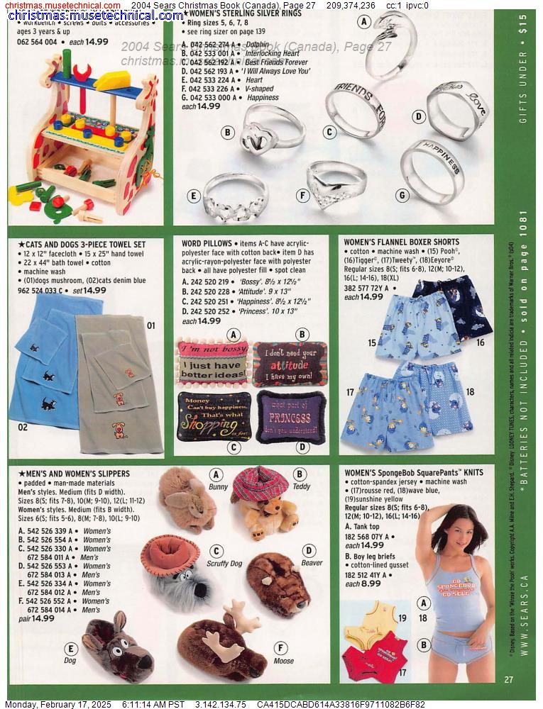 2004 Sears Christmas Book (Canada), Page 27