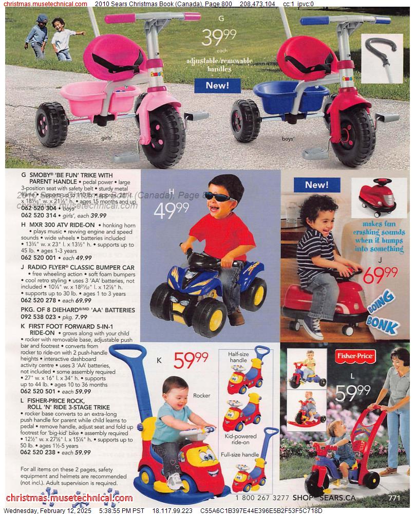 2010 Sears Christmas Book (Canada), Page 800