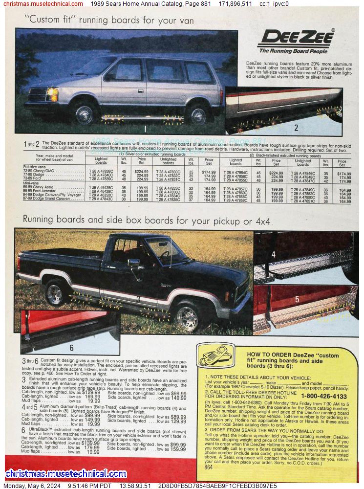 1989 Sears Home Annual Catalog, Page 881