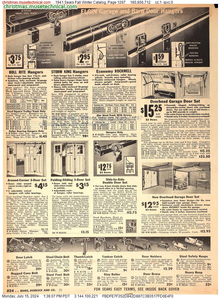1941 Sears Fall Winter Catalog, Page 1297
