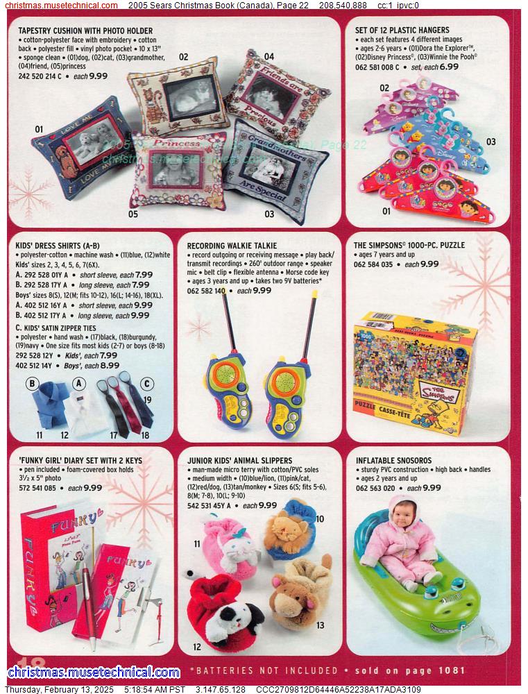 2005 Sears Christmas Book (Canada), Page 22