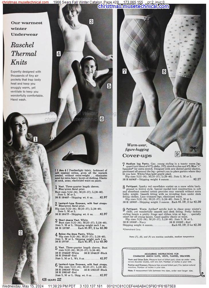 1966 Sears Fall Winter Catalog, Page 428