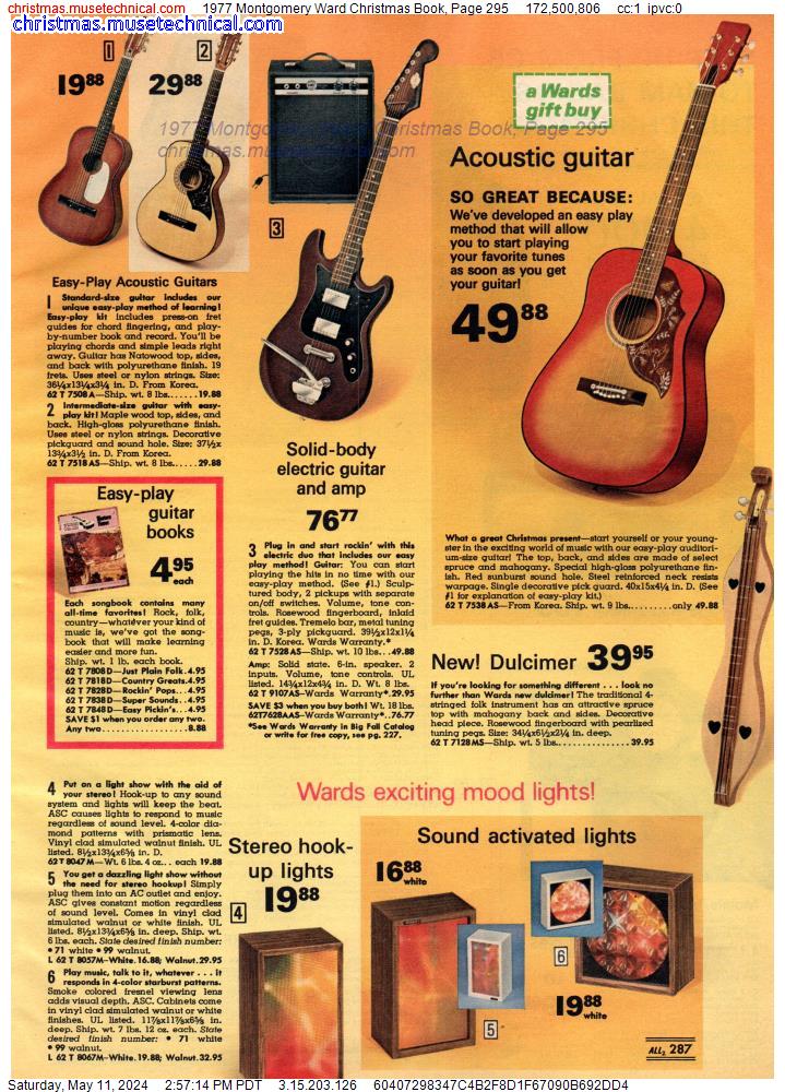 1977 Montgomery Ward Christmas Book, Page 295