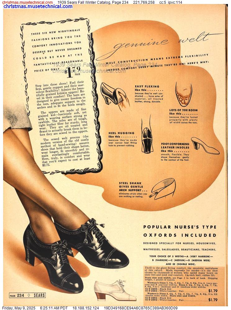1939 Sears Fall Winter Catalog, Page 234