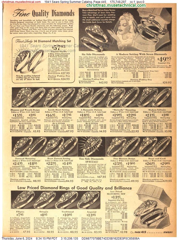 1941 Sears Spring Summer Catalog, Page 445