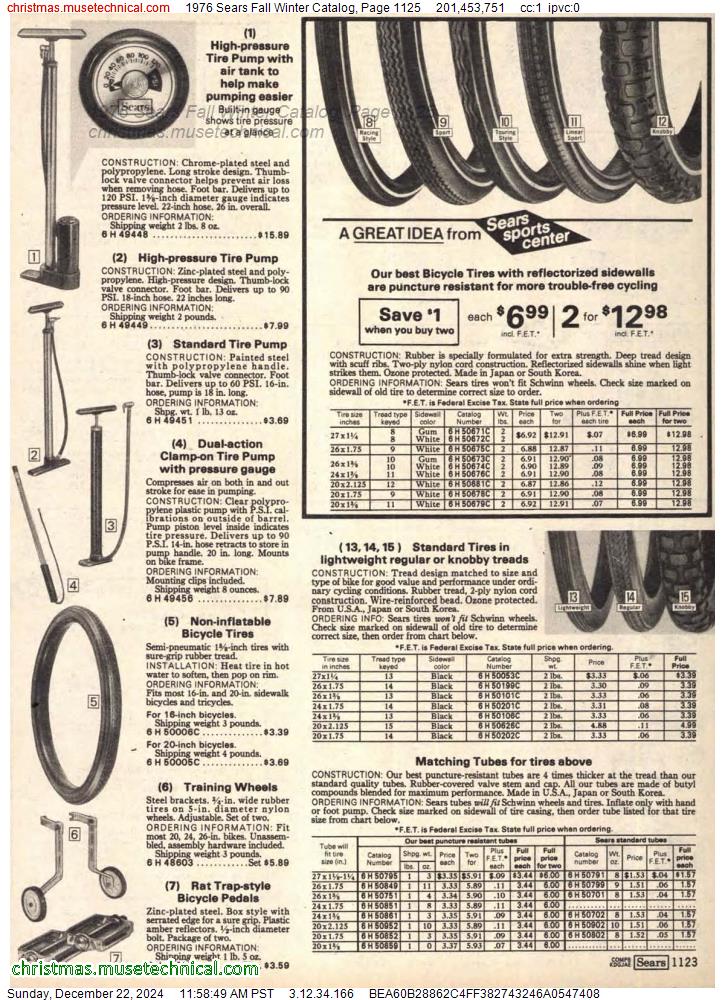 1976 Sears Fall Winter Catalog, Page 1125