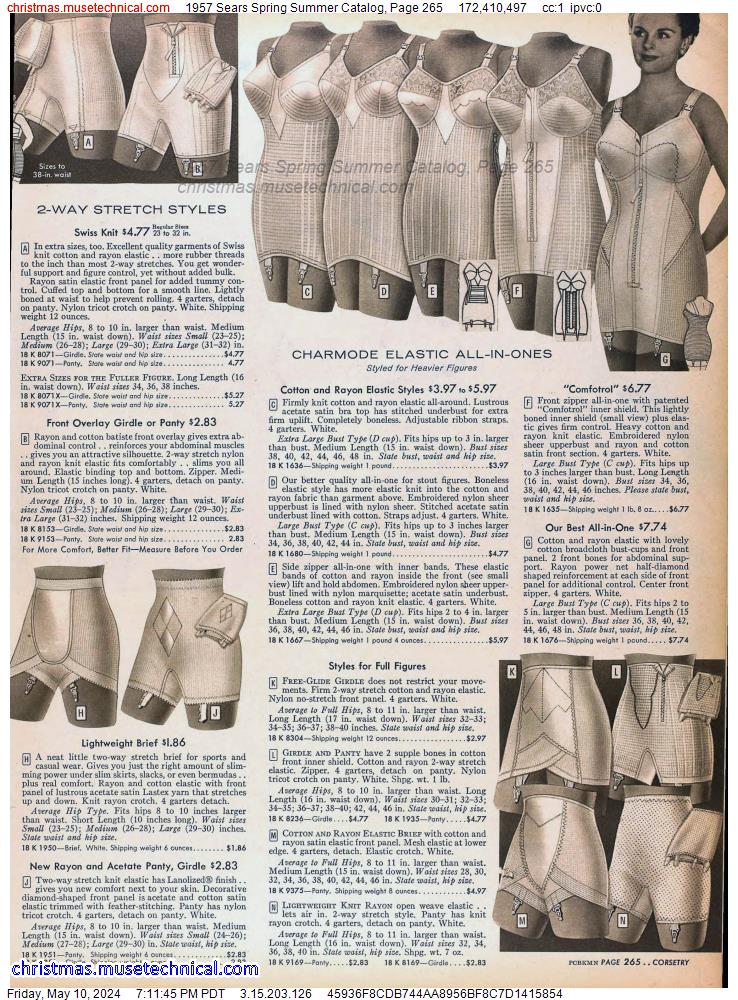 1957 Sears Spring Summer Catalog, Page 265