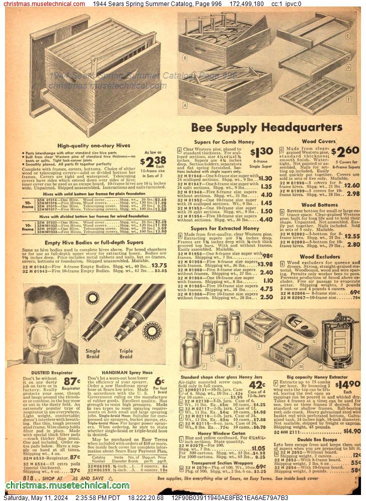 1944 Sears Spring Summer Catalog, Page 996