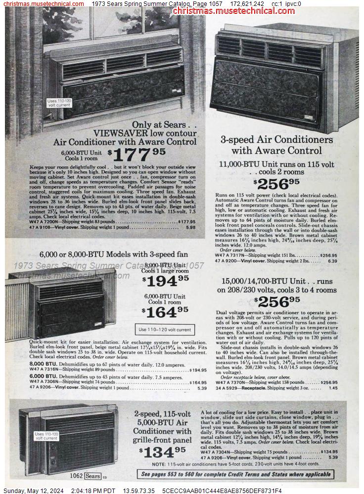 1973 Sears Spring Summer Catalog, Page 1057