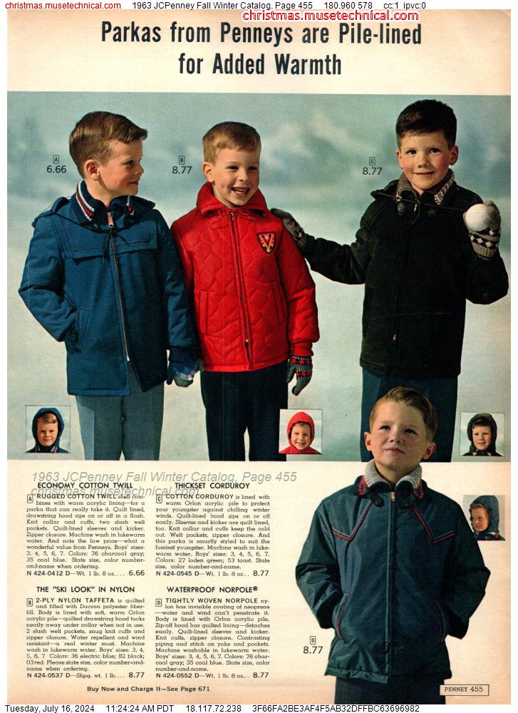 1963 JCPenney Fall Winter Catalog, Page 455