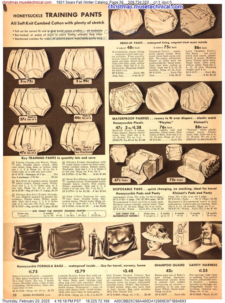 1951 Sears Fall Winter Catalog, Page 38