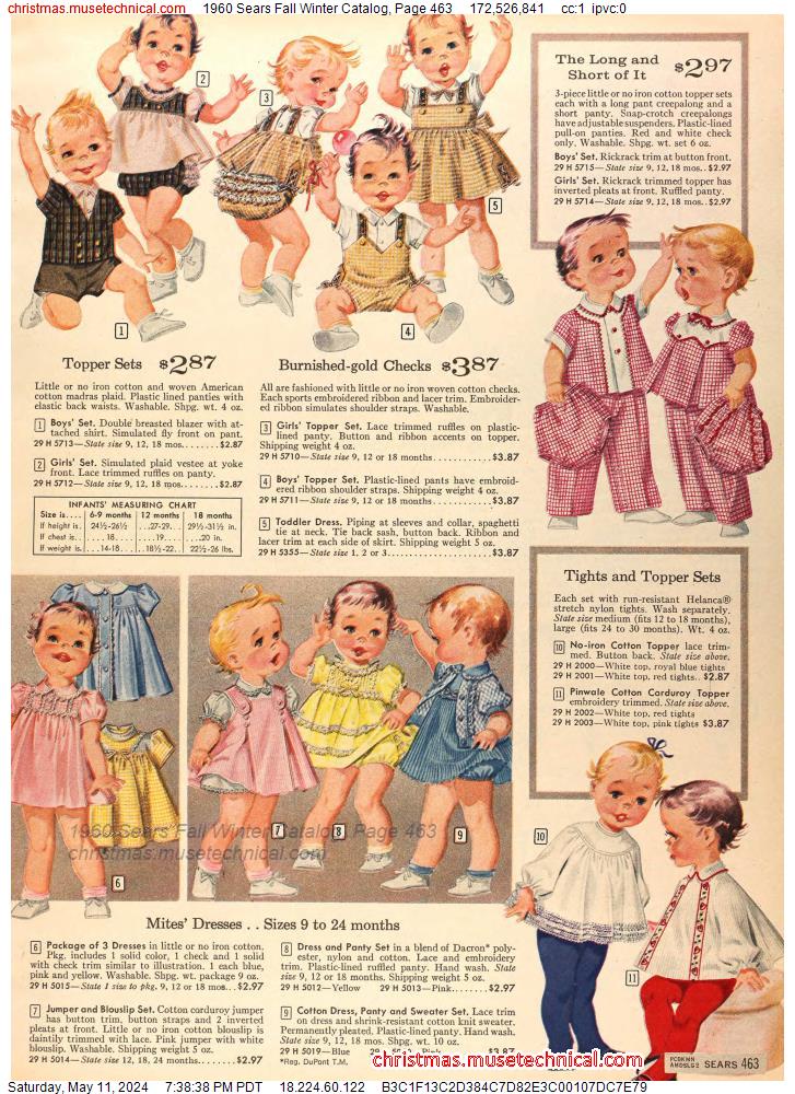 1960 Sears Fall Winter Catalog, Page 463 - Catalogs & Wishbooks