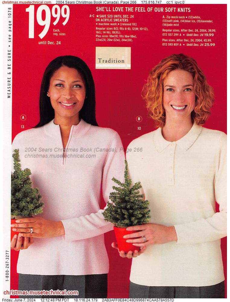 2004 Sears Christmas Book (Canada), Page 266