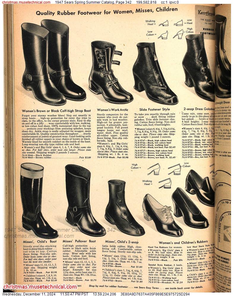 1947 Sears Spring Summer Catalog, Page 342