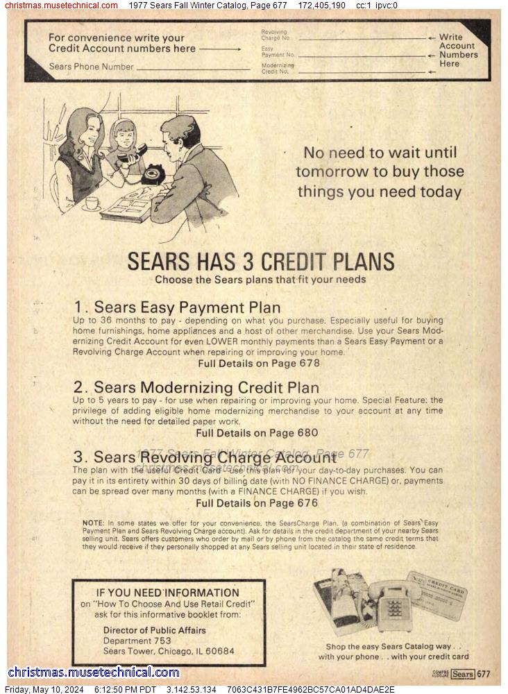 1977 Sears Fall Winter Catalog, Page 677