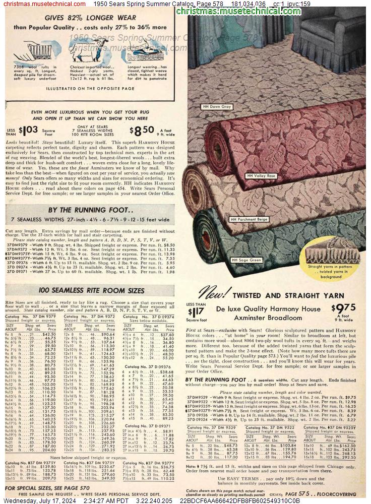 1950 Sears Spring Summer Catalog, Page 578