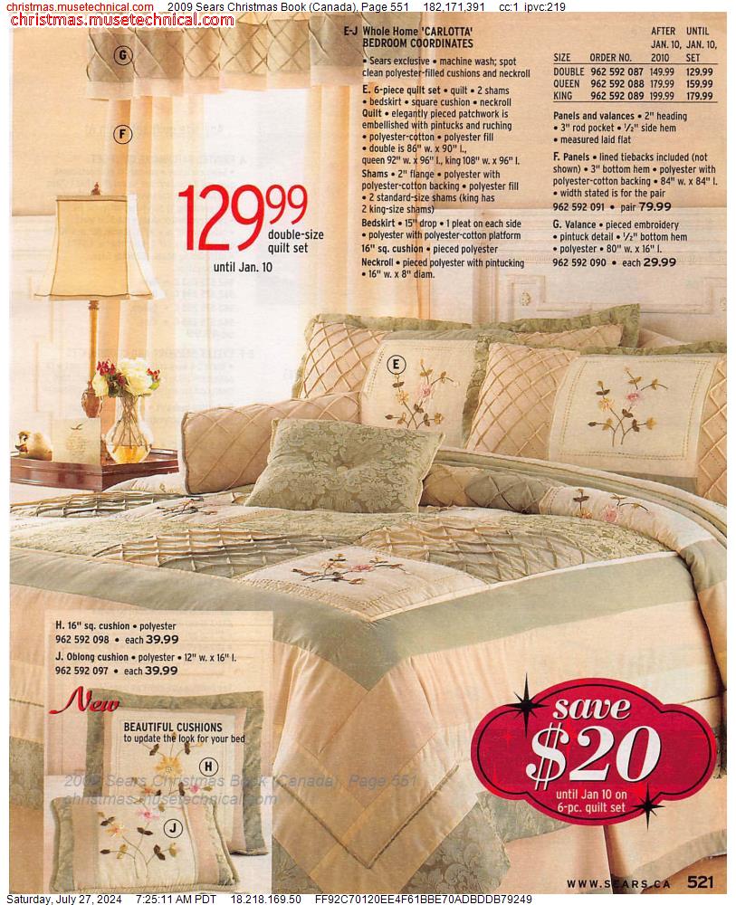 2009 Sears Christmas Book (Canada), Page 551