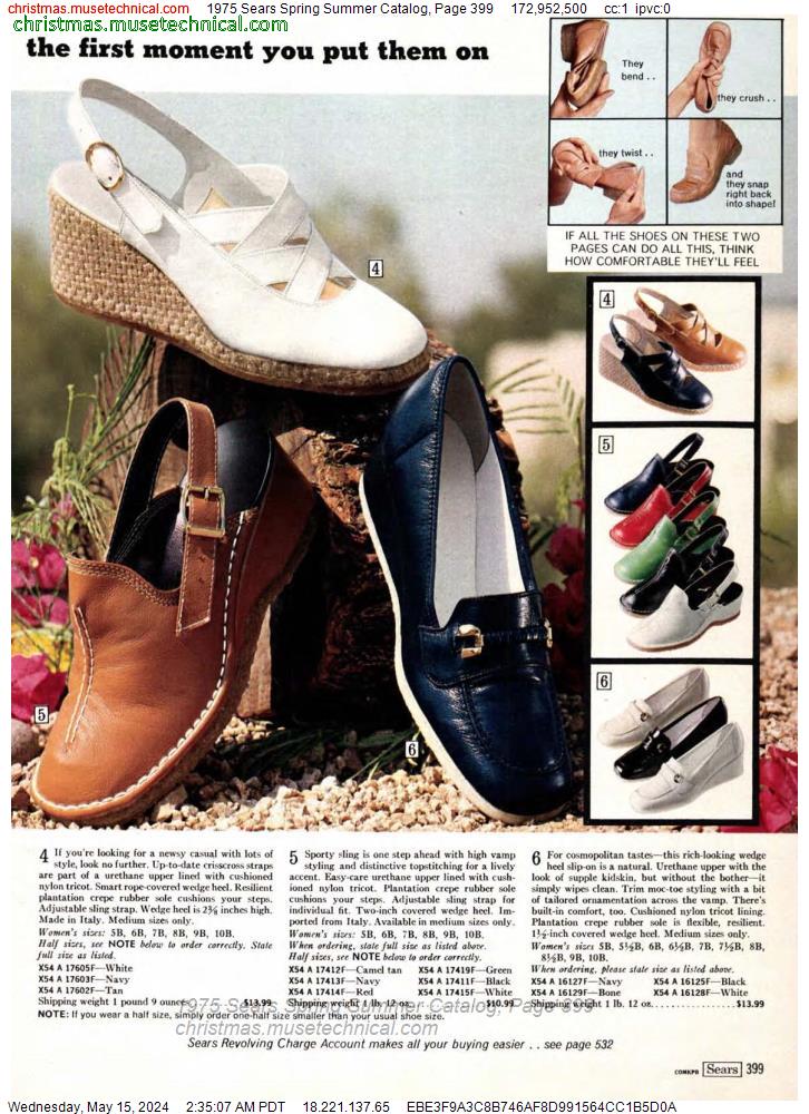 1975 Sears Spring Summer Catalog, Page 399