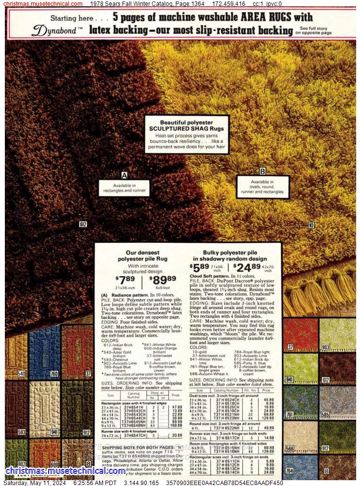 1978 Sears Fall Winter Catalog, Page 1364
