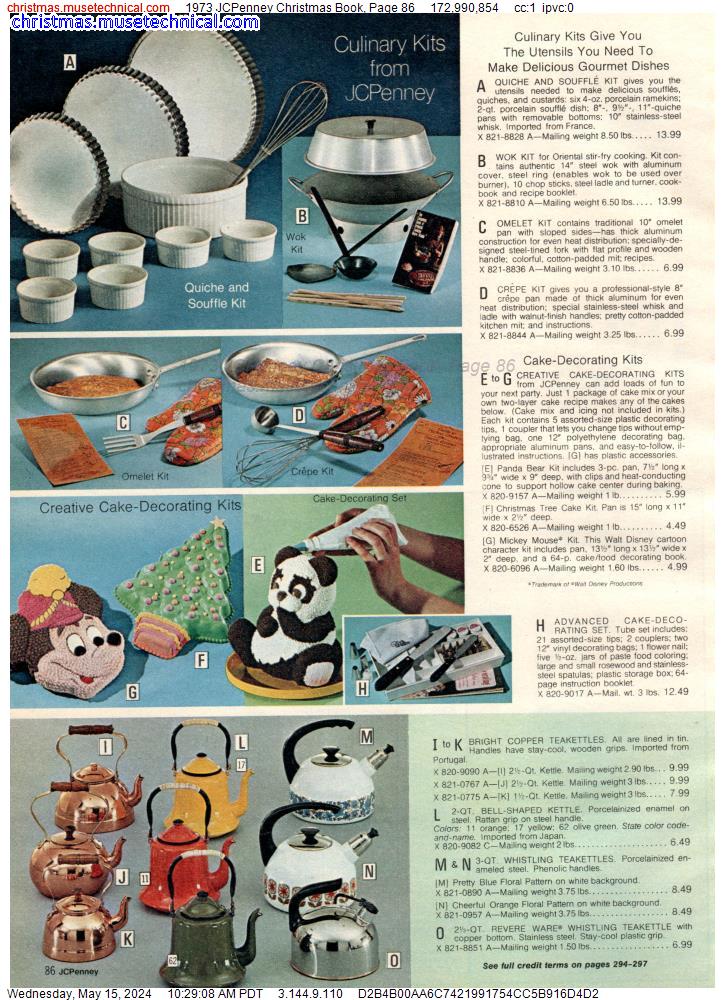 1973 JCPenney Christmas Book, Page 86