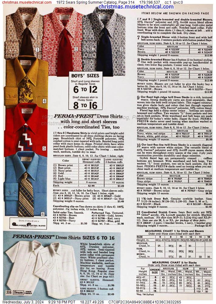 1972 Sears Spring Summer Catalog, Page 314