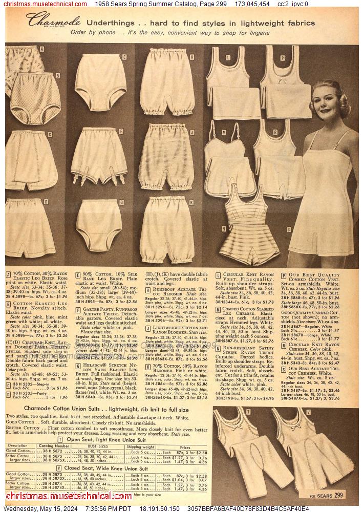 1958 Sears Spring Summer Catalog, Page 299