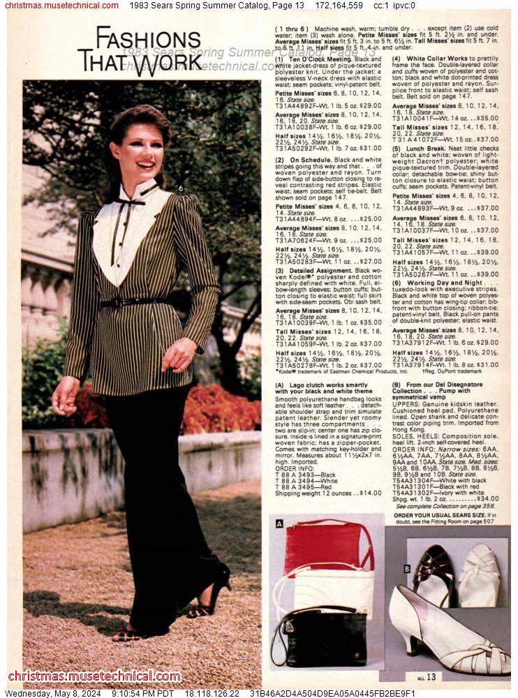1983 Sears Spring Summer Catalog, Page 13