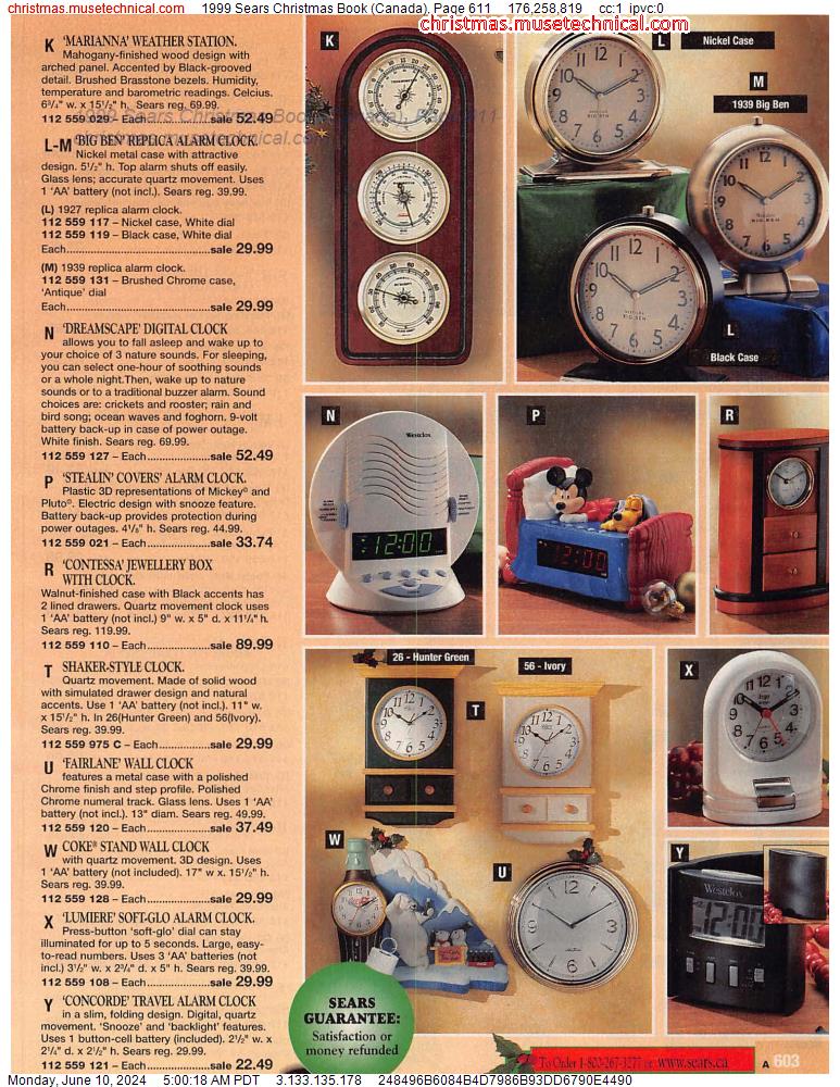 1999 Sears Christmas Book (Canada), Page 611