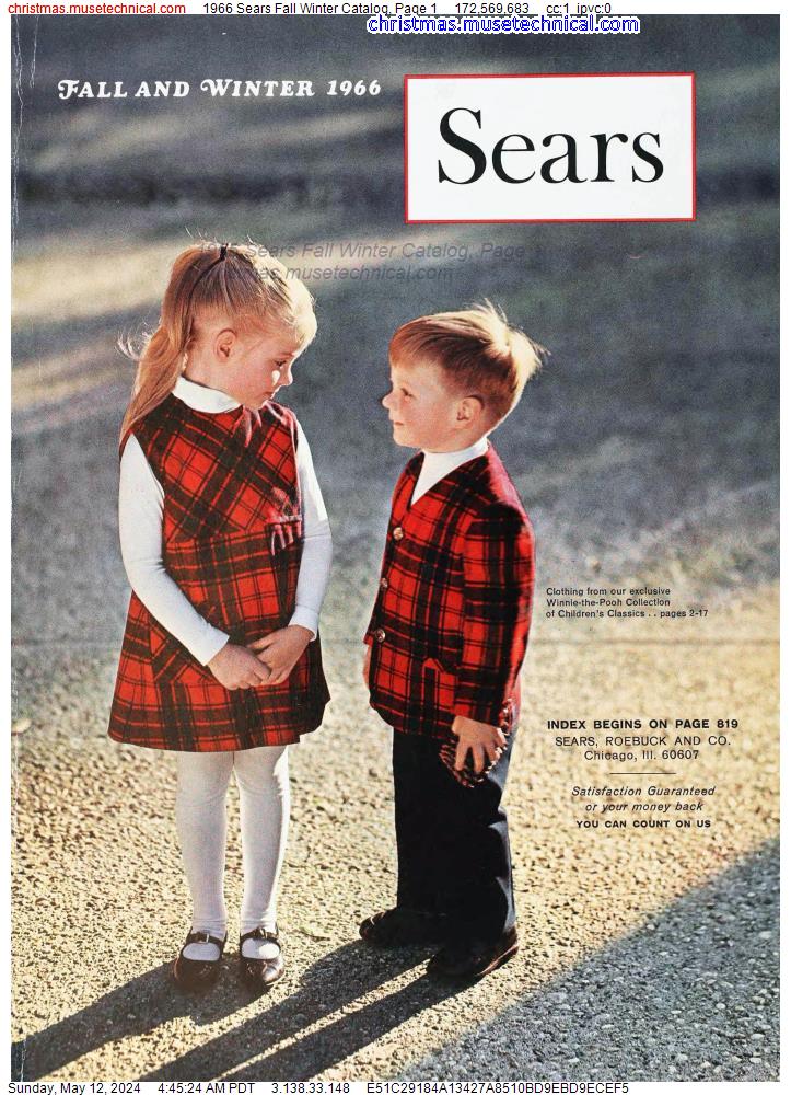 1966 Sears Fall Winter Catalog, Page 1