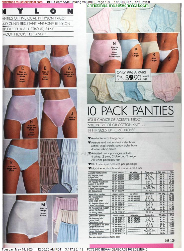 1990 Sears Style Catalog Volume 2, Page 109