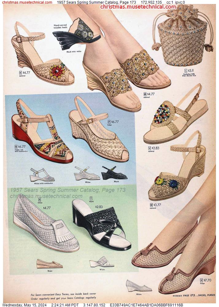 1957 Sears Spring Summer Catalog, Page 173