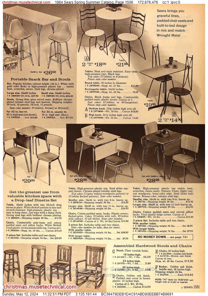 1964 Sears Spring Summer Catalog, Page 1506