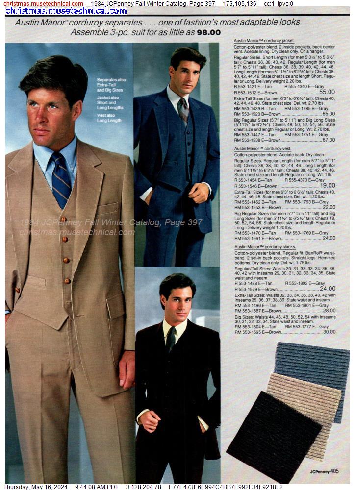 1984 JCPenney Fall Winter Catalog, Page 397