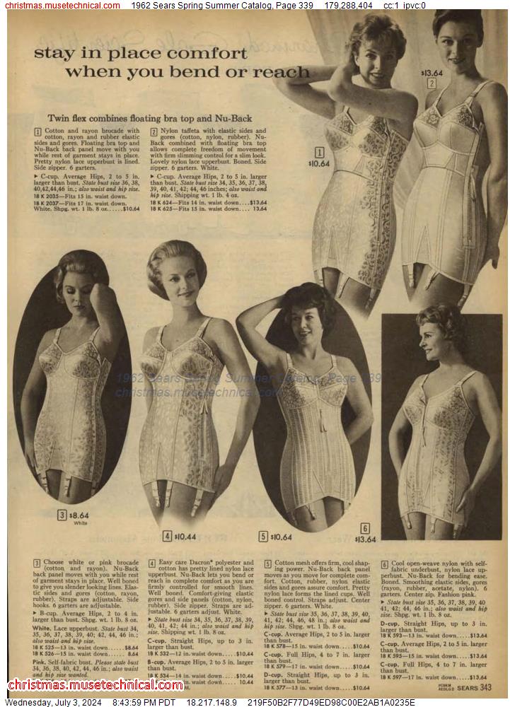 1962 Sears Spring Summer Catalog, Page 339